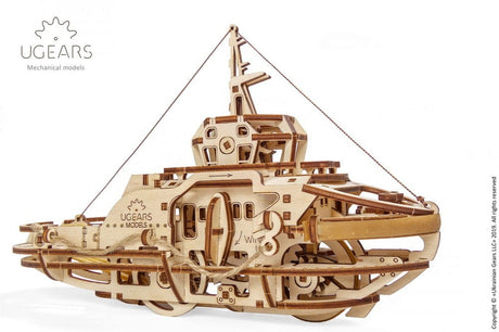 UGEARS 70078 Tugboat Wooden Model Kit Ugears U Gears