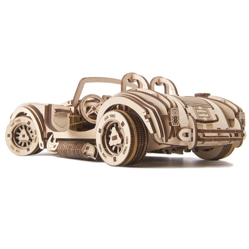 UGEARS 70161 Drift Cobra Racing Car Wooden Model Kit - Hobbytech Toys