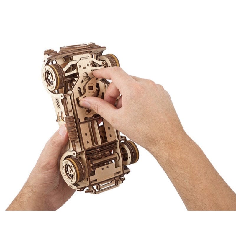 UGEARS 70161 Drift Cobra Racing Car Wooden Model Kit - Hobbytech Toys