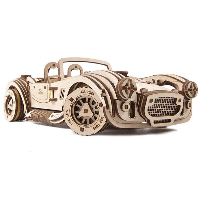 UGEARS 70161 Drift Cobra Racing Car Wooden Model Kit - Hobbytech Toys