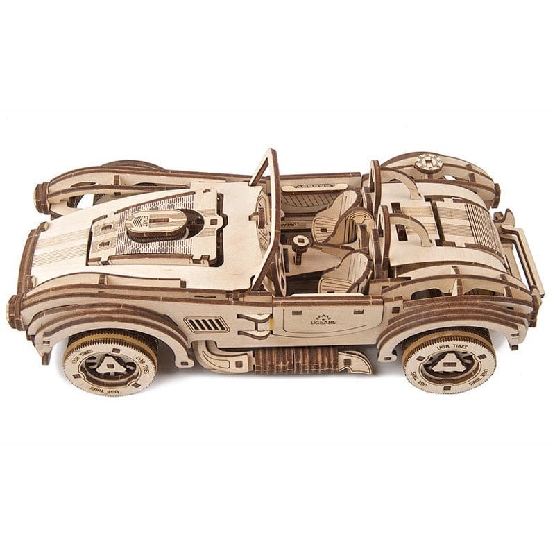 UGEARS 70161 Drift Cobra Racing Car Wooden Model Kit - Hobbytech Toys