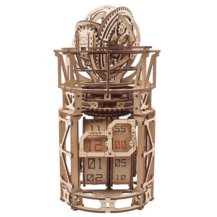 UGEARS 70162 Sky Watcher Tourbillion Table Clock Wooden Model Kit - Hobbytech Toys
