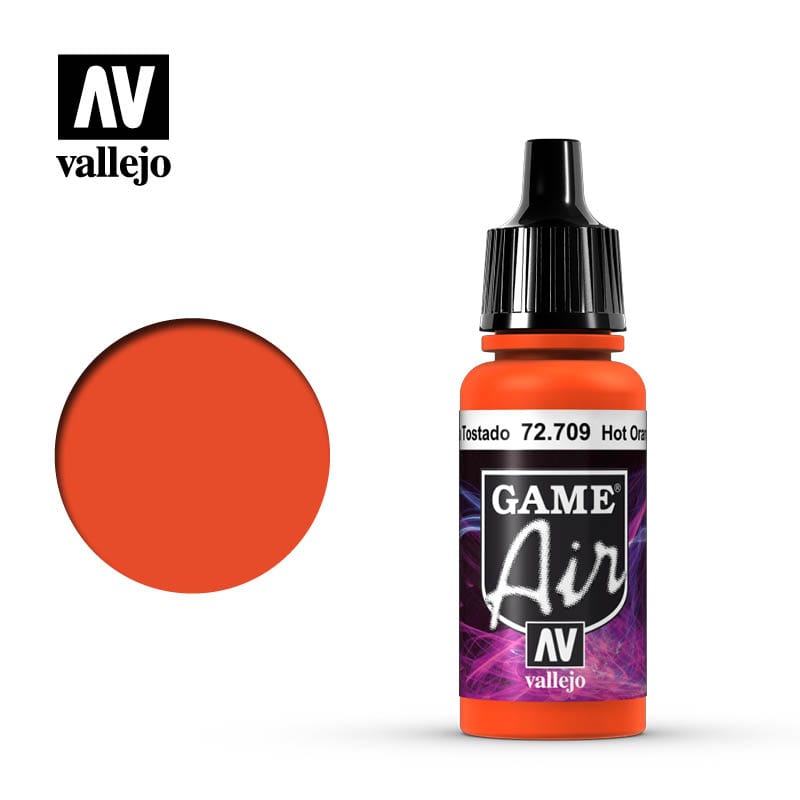 Vallejo Game Air Hot Orange 17ml Vallejo PAINT, BRUSHES & SUPPLIES