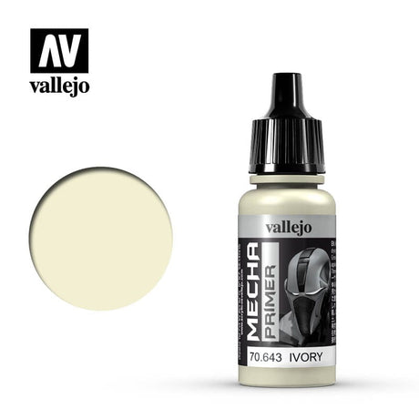 Vallejo Mecha Colour Ivory Primer 17ml Vallejo PAINT, BRUSHES & SUPPLIES