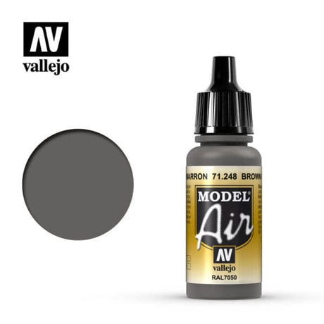 Vallejo Model Air Brown Grey 17 ml Vallejo PAINT, BRUSHES & SUPPLIES