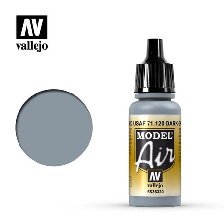 Vallejo Model Air 120 17ml Usaf Medium Grey Vallejo PAINT, BRUSHES & SUPPLIES