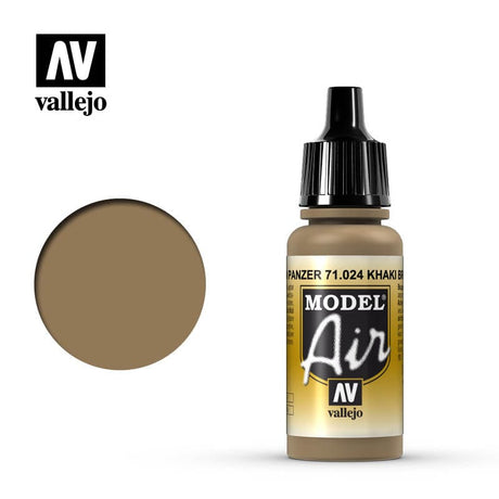 Vallejo Model Air 24 17ml Khaki Brown Vallejo PAINT, BRUSHES & SUPPLIES