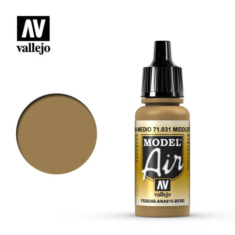 Vallejo Model Air 31 17ml Middle Stone Vallejo PAINT, BRUSHES & SUPPLIES