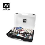 Vallejo Model Colour 72 Basic Colors Brushes Plastic Case Set Vallejo PAINT, BRUSHES & SUPPLIES