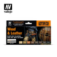 Vallejo Model Colour Wood & Leather Box Set Vallejo PAINT, BRUSHES & SUPPLIES