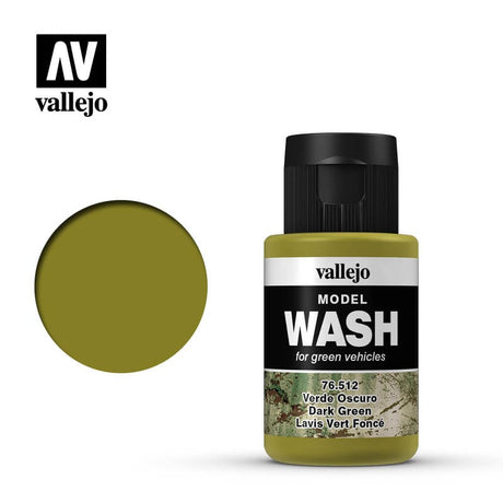 Vallejo Model Wash Dark Green 35ml Vallejo PAINT, BRUSHES & SUPPLIES
