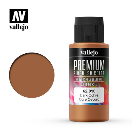 Vallejo Premium Colour Dark Ochre 60 ml Vallejo PAINT, BRUSHES & SUPPLIES