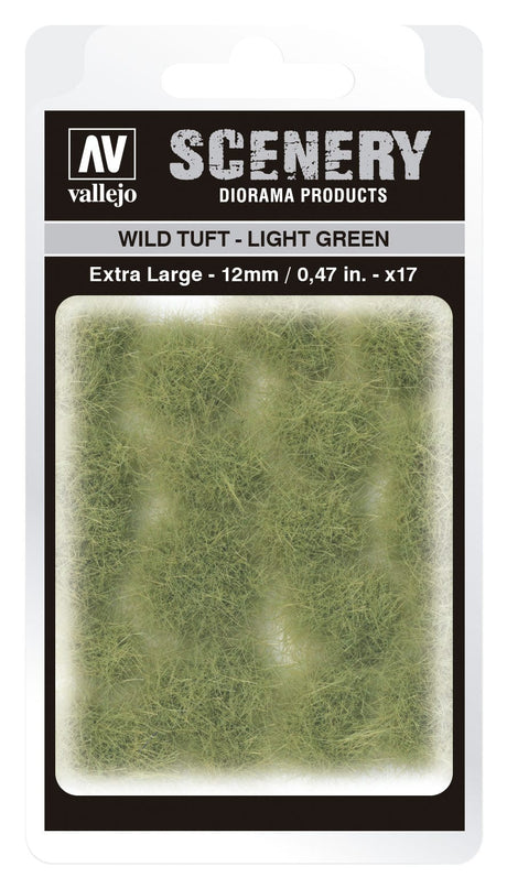 Vallejo SC426 12mm Wild Tuft Light Green Diorama Accessory Vallejo TRAINS - SCENERY