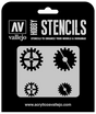 Vallejo ST-SF001 Gear Markings Stencil Vallejo PAINT, BRUSHES & SUPPLIES