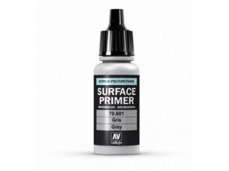 Vallejo Primer Acrylic Polyurethane 17ml Grey Vallejo PAINT, BRUSHES & SUPPLIES