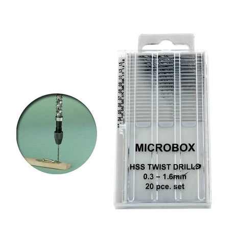 Vallejo T01001 Tools Microbox drill set (20) 0.3-1.6mm Vallejo TOOLS