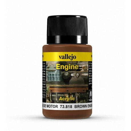 Vallejo Weathering EffecTS Brown Engine Soot 40 ml Vallejo PAINT, BRUSHES & SUPPLIES
