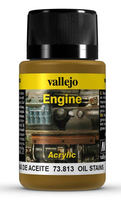 Vallejo Weathering EffecTS Oil Stains 40 ml Vallejo PAINT, BRUSHES & SUPPLIES