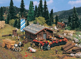 Vollmer 47741 N Log Mountain Lodge - 6-11/16 x 4-1/8 17 x 10.5cm - Hobbytech Toys