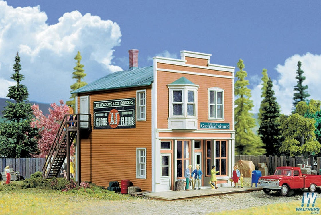 Walthers Cornerstone HO Smiths General Store W/Led Walthers TRAINS - HO/OO SCALE