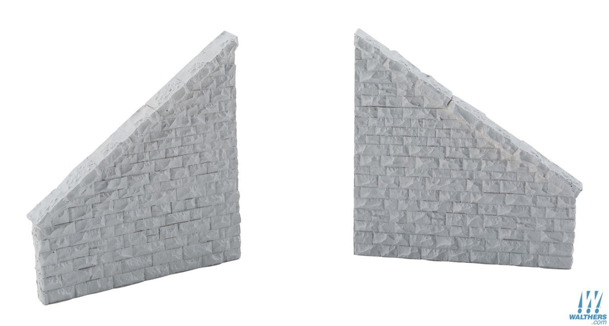 Walthers Cornerstone HO Stone Wing Walls Walthers TRAINS - HO/OO SCALE