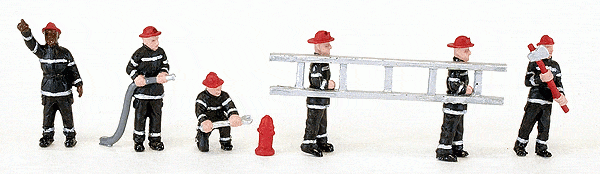 Walthers 949-6008 HO Fire Fighters 6 Walthers TRAINS - HO/OO SCALE