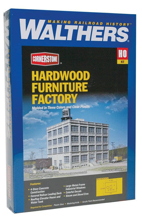 Walthers Cornerstone 933-3044 HO Hardwood Furniture Company - Kit Walthers Cornerstone TRAINS - HO/OO SCALE