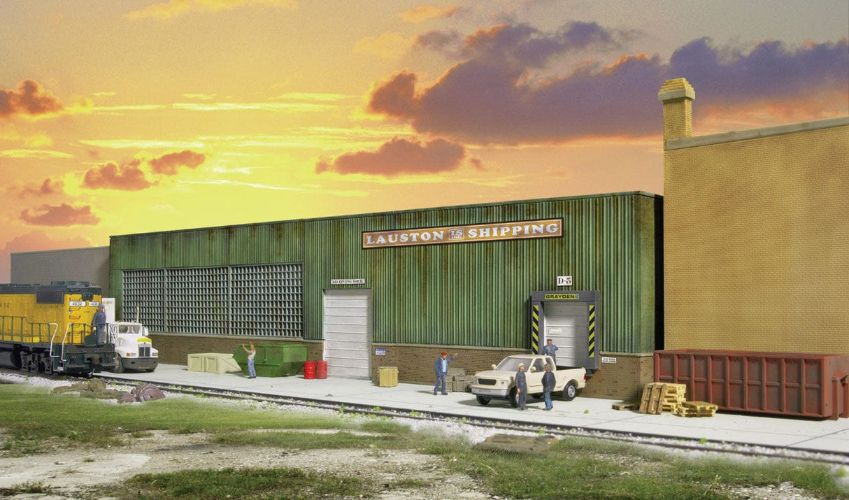 Walthers Cornerstone 933-3191 HO Lauston Shipping Background Building - Kit Walthers Cornerstone TRAINS - HO/OO SCALE
