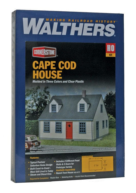 Walthers Cornerstone 933-3776 HO Cape Cod Wood House - Kit Walthers Cornerstone TRAINS - HO/OO SCALE
