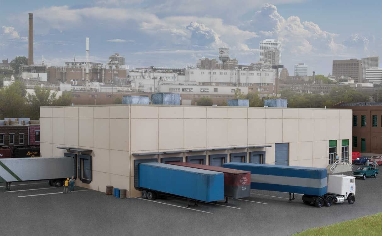 Walthers Cornerstone 933-3862 N Modern Concrete Warehouse - Kit Walthers Cornerstone TRAINS - N SCALE