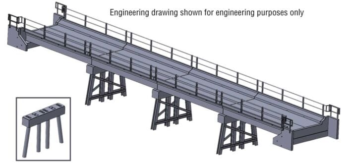Walthers Cornerstone 933-4591 HO Modern Short Span Concrete Railroad Bridge - Kit Walthers Cornerstone TRAINS - HO/OO SCALE