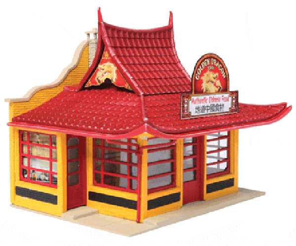 Walthers Cornerstone HO Golden Dragon Takeout Kit Walthers TRAINS - HO/OO SCALE