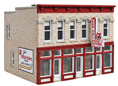 Walthers Cornerstone HO Jims Red Owl Kit Walthers TRAINS - HO/OO SCALE