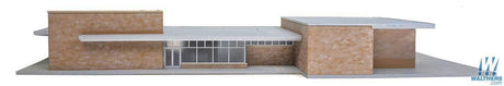 Walthers Cornerstone HO Modern Brick Santa Fe Station - Kit - 21-13/16 x 8-1/16 x 3in 55.5 x 20.4 x 7.6cm Walthers Cornerstone TRAINS - HO/OO SCALE