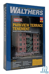 Walthers Cornerstone HO Parkview Terrace Background Building - Kit - 7-3/4 x 2-3/16 x 6in 19.7 x 5.6 x 15.2cm Walthers Cornerstone TRAINS - HO/OO SCALE