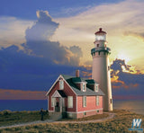 Walthers Cornerstone HO Rocky Point Lighthouse - Kit - 3 x 8-1/8 x 8-7/8in 7.5 x 20.3 x 22.8cm Walthers Cornerstone TRAINS - HO/OO SCALE