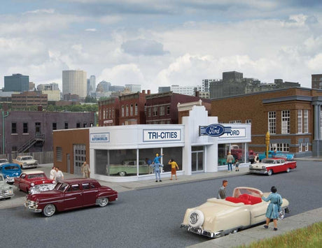 Walthers Cornerstone HO Vintage FORD Auto Dealer Walthers Cornerstone TRAINS - HO/OO SCALE