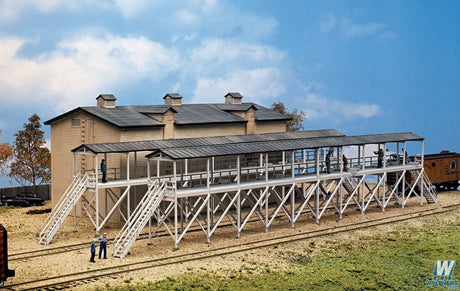 Walthers Cornerstone N Ice House & Icing Platform - Kit - Overall 9-7/8 x 3-3/4in 25 x 9.5cm Walthers Cornerstone TRAINS - N SCALE