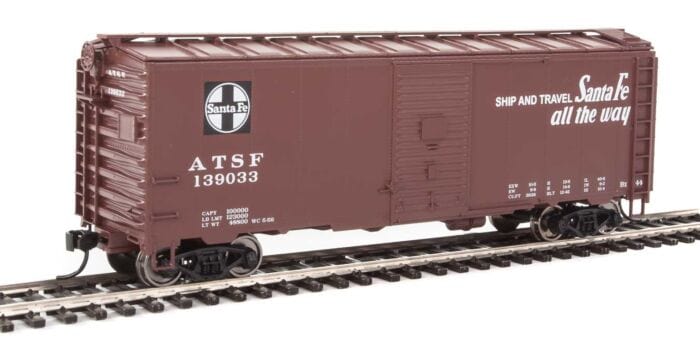Walthers Mainline 1331 HO 40ft Association of American Railroads 1944 Boxcar - Ready to Run - Santa Fe #139033 (Super Chief) - Hobbytech Toys