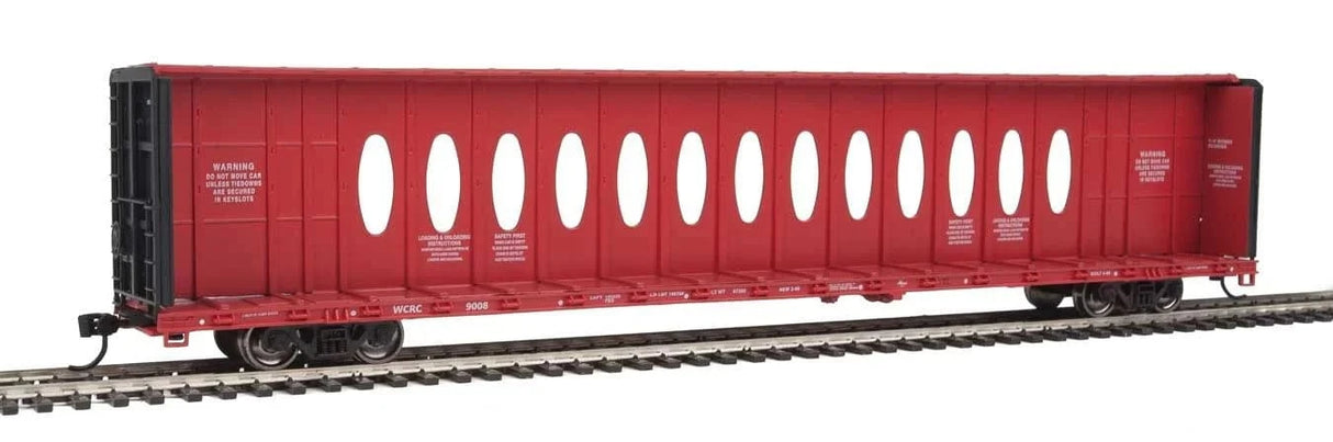 Walthers Mainline 4868 HO 72ft Centerbeam Flatcar with Opera Windows - Ready to Run - Cascade Warehouse WCRC #9008 - Hobbytech Toys