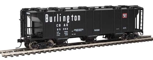 Walthers Mainline 7014 HO 50ft PS-2 2893 3-Bay Covered Hopper, CB&Q #85055 - Hobbytech Toys