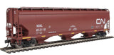 Walthers Mainline 7692 HO 60ft NSC 5150 3-Bay Covered Hopper - Ready to Run - Canadian National #853118 - Hobbytech Toys