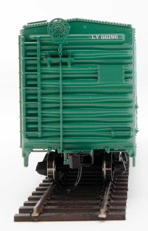Walthers Mainline HO 40ft ACF Modernized Welded Boxcar w/8ft Youngstown Door - Ready to Run - Lehigh Valley #66186 - Hobbytech Toys