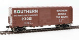 Walthers Mainline HO 40ft ACF Modernized Welded Boxcar w/8ft Youngstown Door - Ready to Run - Southern #23001 - Hobbytech Toys
