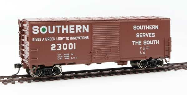 Walthers Mainline HO 40ft ACF Modernized Welded Boxcar w/8ft Youngstown Door - Ready to Run - Southern #23001 - Hobbytech Toys