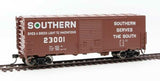 Walthers Mainline HO 40ft ACF Modernized Welded Boxcar w/8ft Youngstown Door - Ready to Run - Southern #23001 - Hobbytech Toys