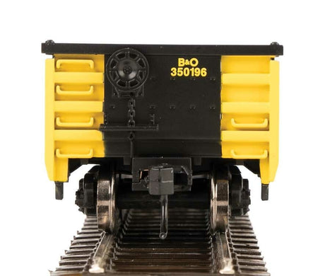 Walthers Mainline HO 53ft Railgon Gondola - Ready To Run - Baltimore & Ohio #350169 (patch; black, yellow) - Hobbytech Toys