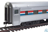 Walthers Mainline HO 85ft Budd 10-6 Sleeper - Ready to Run - Amtrak (Phase III; silver, Equal red, white, blue Stripes) Walthers Mainline TRAINS - HO/OO SCALE