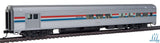Walthers Mainline HO 85ft Budd Baggage-Lounge - Ready to Run - Amtrak (Phase III; silver, Equal red, white, blue Stripes) Walthers Mainline TRAINS - HO/OO SCALE