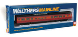 Walthers Mainline HO 85ft Budd Dome Coach - Ready to Run - Southern Pacific(TM) (Daylight, red, orange, black) - Hobbytech Toys